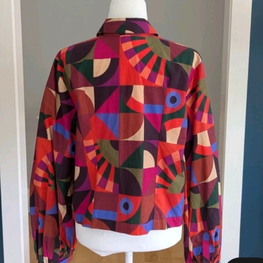 FARM Rio Multicolor Graphic Patchwork Blazer Jacket - Picture 5 of 11